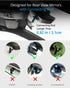 Quyee 4-7 Inch Upgraded Phone Holder for Your Car, Rear View Mirror Phone Holder - Aluminum Alloy Mount Multi-Angle