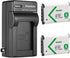 Kastar 2-Pack NP-BX1 Battery and AC Wall Charger for Sony ZV-1, ZV-1F, ZV-1 II, Hasselblad Stellar Digital Camera