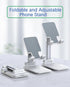 Cell Phone Stand for Desk, Anti-Slip Phone Holder Compatible with iPhone 15 14 13 12 Mini 11 Pro Xs Max XR X (White)