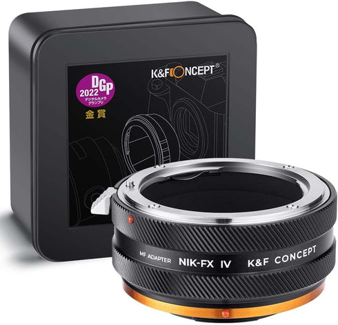 K&F Concept IV PRO NIK-FX Lens Mount Adapter with Aperture Control Ring for Nikon F Series Lens to Fujifilm X-Series