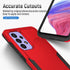 Samsung Galaxy A53 5G Case with Screen Protector, Durable Red Rubber Cover for Full Body Protection.