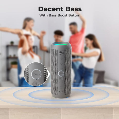 RIENOK Portable Bluetooth Speaker, 30W Dual Pairing True Wireless Stereo, IPX7 Waterproof Outdoor Sport Shower Speaker