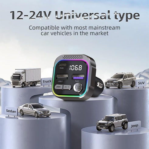 3 Port Fast Car Charger, PD30W & QC3.0 Cigarette Lighter Adapter for Rapid Charging Multiple Devices, Compatible with