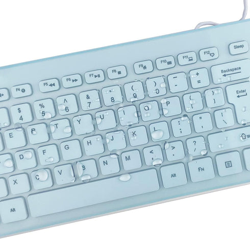 MUBUY-GOL (17.52" 5.51"), Universal Keyboard Cover Skin for Standard Size PC Computer Desktop Keyboards x Clear