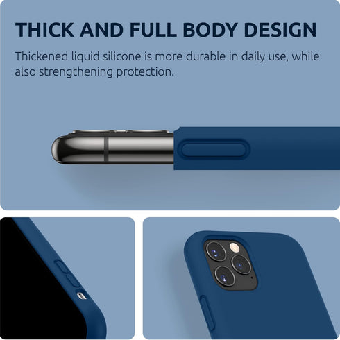SURPHY Compatible with iPhone 11 Pro Max Case 6.5 inches, Thickened Liquid Silicone Phone Case for iPhone 11 Pro Max
