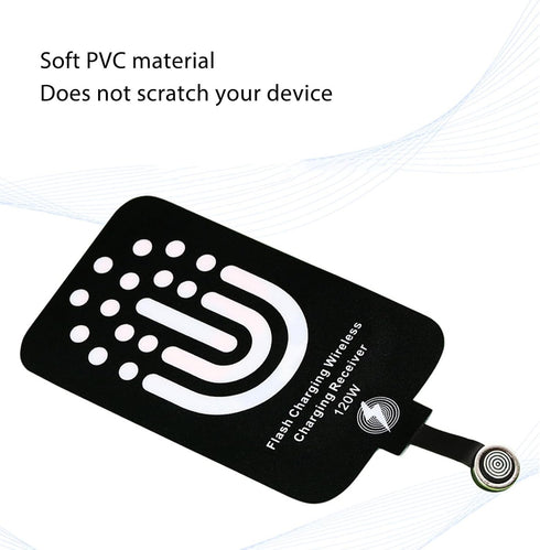 Type C Charging Receiver - 120W Magnetic/5W Dual Purpose USB C Charger Adapter for Galaxy A51 A40 A20E