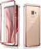Dexnor Compatible Samsung Galaxy S9 Case with Screen Protector, Rugged 360 Full Body Shockproof Cover - Metallic Pink
