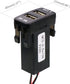 QC3.0 + 5V 3A Dual USB Power Socket - Quick Charge Car Charger USB Adapter for Smartphone, PDA, Android GPS for Toyota