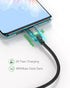 Kuulaa Magnetic USB C Cable (2 Pack 3ft) - 3A Fast Charging Nylon Braided USB Type C Charger for Samsung.