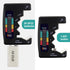 Battery Tester Checker C AA AAA D N 9V 1.5V Button Cell Batteries Clear Bar Graph LCD Display Pocket Size