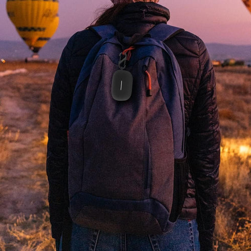 Geiomoo Silicone Case for JBL Endurance Race, Protective Cover with Carabiner (Black)