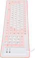 Heayzoki 103 Keys Foldable Silicone Keyboard USB Wired Rollup Keyboard Roll Up Soft Rubber Silicone Keyboard for PC Notebook Laptop Desktop Computer()