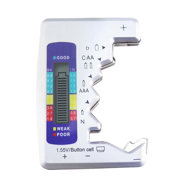 Battery Tester Universal Checker with LCD Display, Digital Multi-Purpose Small Battery Checker for Various Batteries