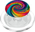 Tie Dye Merch Tie Dye Rainbow Swirl Colorful Illustration PopSockets PopGrip for MagSafe