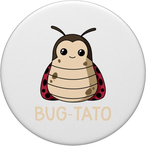 Bug-Tato Funny Bug Insect Entomology Potato Pun Lover PopSockets Standard PopGrip