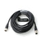 M12 8 Pin A-Coding Male to Female Connector, Waterproof Shielded Signal Aviation Cable for Industrial Camera