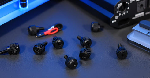 Impnit 24 Screws(6-32Thread, M3.5x6) 6-32 Pcs Computer Case Thumb PC Case Fastener Thumb Screws,for Cover/Power