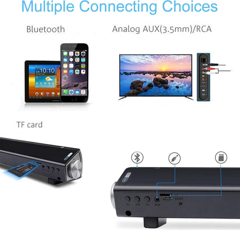 TOPROAD Portable Bluetooth Speaker - Wireless Speaker with Loud HD Sound, Bluetooth 5.0, Built-in Mic