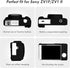 Rieibi ZV-1F Case, Soft Silicone Protective Case for Sony ZV1F/ZV-1M2/ZV-1 Mark II Vlog Camera, Lightweight Black
