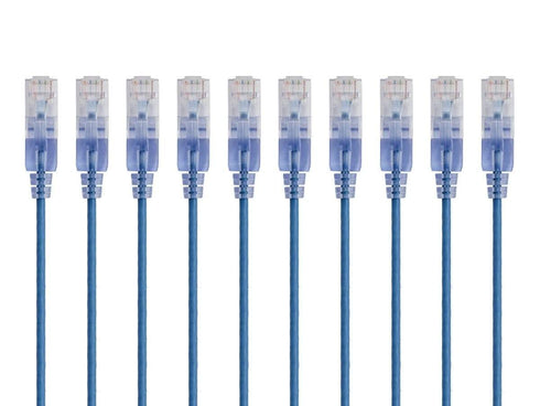 Monoprice Cat6A Ethernet Patch Cable - Snagless RJ45, 550Mhz, 10G, UTP, Pure
