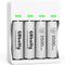 GRbatty Rechargeable AA Lithium Batteries, 3500mWh with AA and AAA Charger, 1500 Cycles