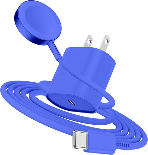 Fast Charger for Apple Watch - 20w Charger Block, USB C Magnetic Fast Charging Cable for Watch Series