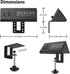 Nightstand Edge Mount Power Strip with USB-C Ports, 3 AC Outlets & 4 Fast Charging USB Ports for Home Office