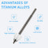 No Wore Out Titanium Alloy Replacement Fine Tips for Samsung S Pen Creator Edition, 2 Pcs