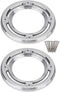 MASO Motorcycle Rear Speaker Accents Cover, Chrome Silver ABS Trim for Harley Electra Street Road Glide Trikes