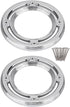 MASO Motorcycle Rear Speaker Accents Cover, Chrome Silver ABS Trim for Harley Electra Street Road Glide Trikes