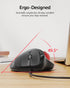 Nulea M509 Wired Trackball Mouse, Ergonomic Design with Easy Thumb Control, 2-in-1 Interface for PC, Laptop, Mac (Red)