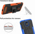 Yiakeng Moto Z3 Case, Dual Layer Shockproof Slim Protective Hard Phone Cover with Kickstand for Motorola Moto Z3 (Red)