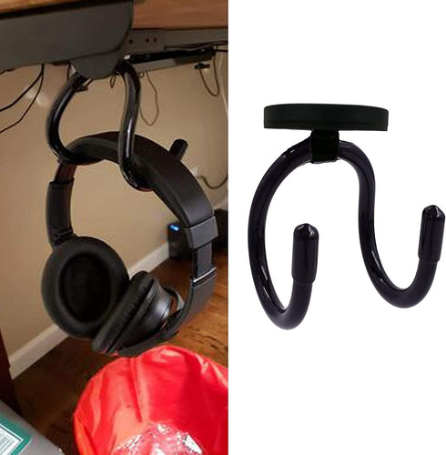 Adjustable Magnetic Headset Holder (up to 1 kg/2 lbs) - Perfect for Gaming & Computer Headphones - No Headsets Included.