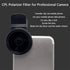 Cpl Filter,37mm Polarizer Filter,Removable Circular Polarizing Lens CPL Filter,Polarizing Lens for Smartphones,Camera Lens Accessories,Includes CPL Lens and Lens Clip(Size:37mm)