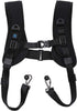 PULUZ Dual Camera Shoulder Harness, Quick Release Double Camera Tether Strap with Soft Pad and 1/4 inch Screw