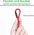 Multi 3 in 1 Extra Long USB Cable, 3M/10Ft Nylon Braided Type C/Micro USB/iPhone Lightning for Android/Tablets