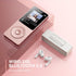 AGPTEK A02 MP3 5.3, 1.8 inch 128GB(Rose 64GB) Player with Bluetooth Screen Portable Music Player with Speaker, FM
