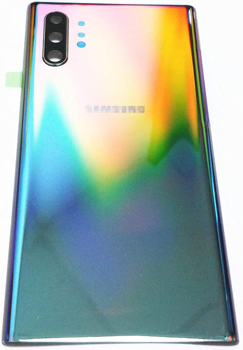 Galaxy Note 10 Plus Back Cover Glass Housing Door Replacement with Camera Lens Parts + Tools (Aura Glow)