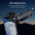 Andoer 36X Telephoto Lens Kit with Mini Tripod, Phone Clip, Holder, Lens Bag, Cleaning Cloth for Hiking, Camping