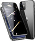 HENGHUI Lockable Anti Peeping Case for iPhone 13 Pro Max, Magnetic Glass Case with Privacy Screen Protector (Black)