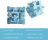 Akko V3 Creamy Blue Pro Keyboard Switch with Dustproof Stem for Mechanical Gaming Keyboard, 5-Pin 45gf Tactile Key Switches (45pcs)