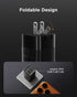 wegear 45W 2 17/16/15, S25/S24, 10/9 USB C Charger, Port GaN Fast Charging with PPS, Foldable Wall Charger Block
