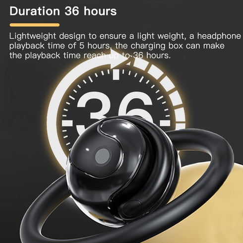 Ows 5.4 Bluetooth Hanging Earphones, Open Ear Headphones, IPX5 Waterproof, Noise Reducing