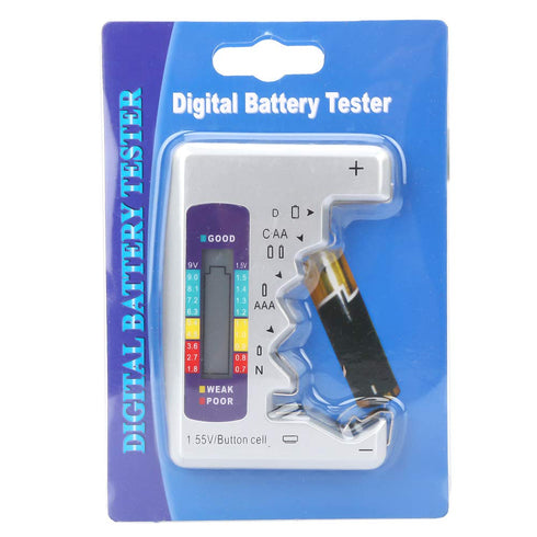 AUNMAS Digital Battery Tester, Universal Battery Checker for AAA C D 9V 1.5V Household Batteries