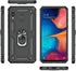 TJS Compatible with Samsung Galaxy A20/A30 Case, Tempered Glass Screen Protector, Heavy Duty Drop Protector (Black)