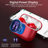 Wireless Earbuds Bluetooth 5.3 Headphones, Bass Stereo Ear Buds with Noise Cancelling Mic, LED Display, in Ear