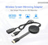 XTRONS 4K Wireless Display Adapter Airplay Miracast Dongle for TV, Wireless HDMI Receiver