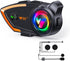 Motorcycle Helmet Bluetooth Headset, 500m Bluetooth Intercom for 2 Riders, CVC Noise Sound Quality Speakers for Riding,