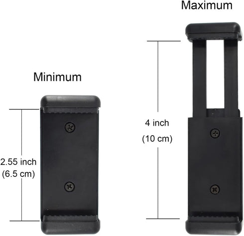 Universal Cell Phone Tripod Mount Adapter, OIMIO Phone Holder Clip for Monopod, Selfie Stick & More (2 Pack)