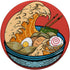 PopSockets Standard PopGrip: Great Ramen Wave Kanagawa Japanese Noodles Anime Food Gift